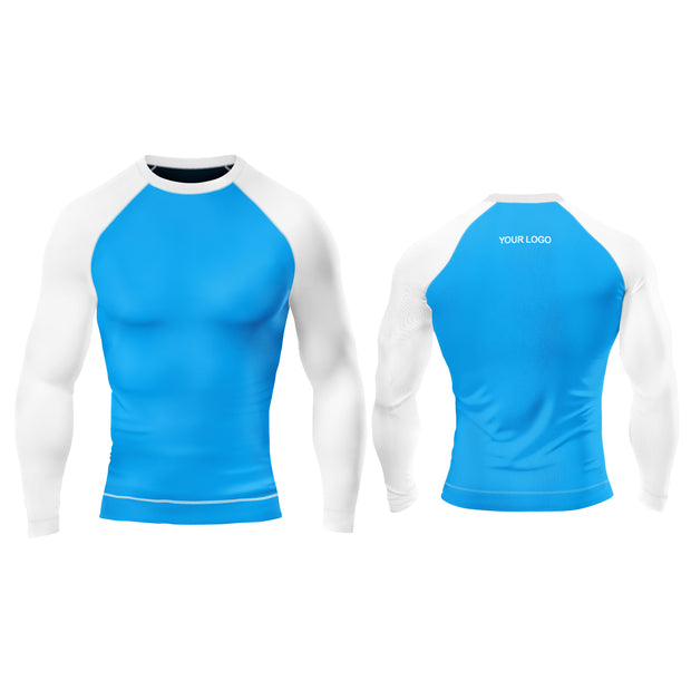 Rash Guard T-Shirts -  Raglan Custom Logo & Team Colors