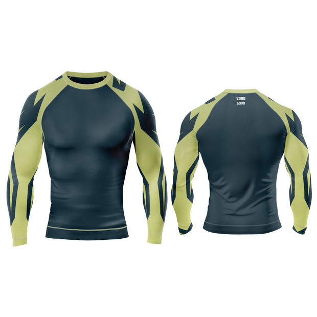 Rash Guard T-Shirts - Athletics Custom Logo & Team Colors