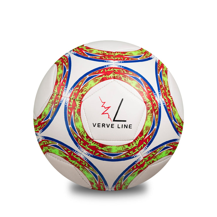 OPTIMIST Entry Level Soccer Ball – Size 5, Thread-Winded, 32 Panels for Junior Training/Competition