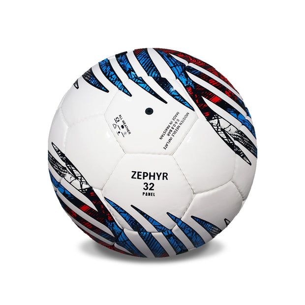 ZEPHYR Competition Soccer Ball – Size 5, Hand Sewn, 32 Panels for Junior Training/Competition