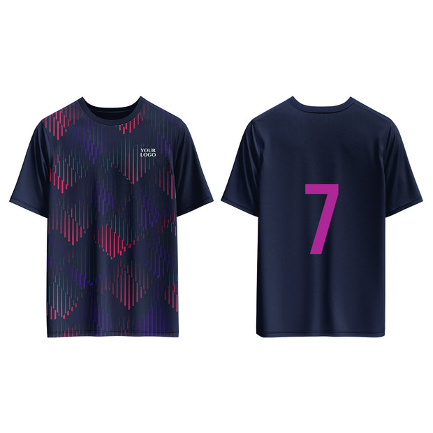 Soccer Training T-Shirts – Geometric Custom Logos & Team Colors