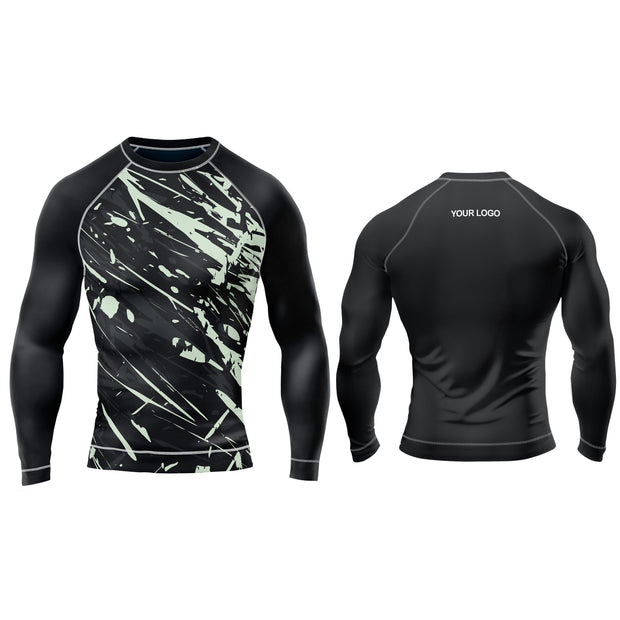 Rash Guard T-Shirts - Athletics Custom Logo & Team Colors