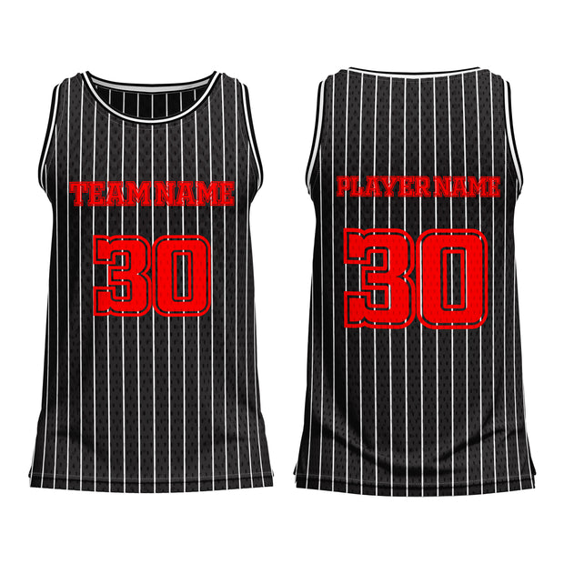 Basketball Jerseys – Striped Custom Logos & Team Colors