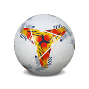 CORAL HYBRID Competition Soccer Ball – Size 5, Thread-Winded, 32 Panels for Junior Training/Competition