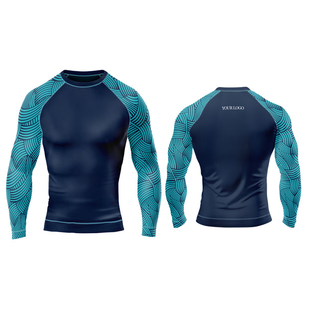 Rash Guard T-Shirts - Athletics Custom Logo & Team Colors