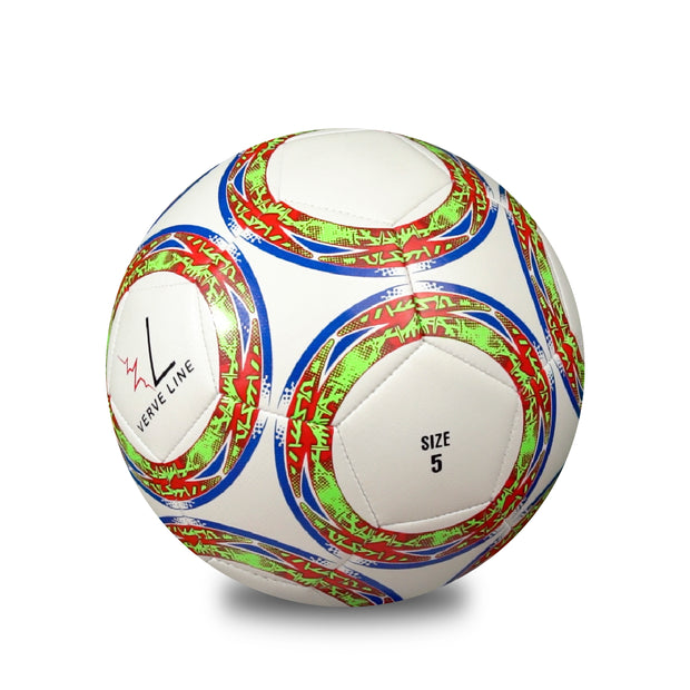 OPTIMIST Entry Level Soccer Ball – Size 5, Thread-Winded, 32 Panels for Junior Training/Competition