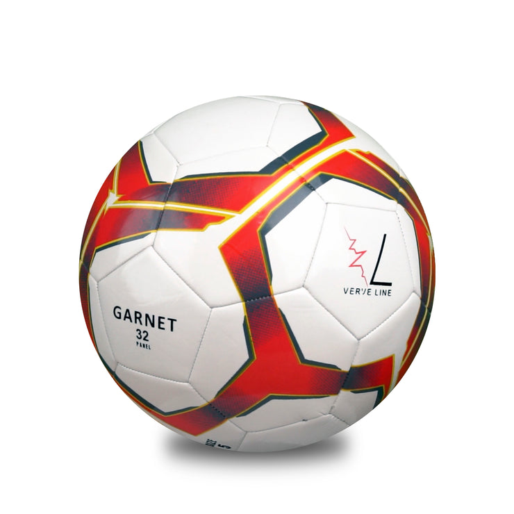 GARNET Entry Level Soccer Ball – Size 5, Thread-Winded, 32 Panels for Junior Training/Competition