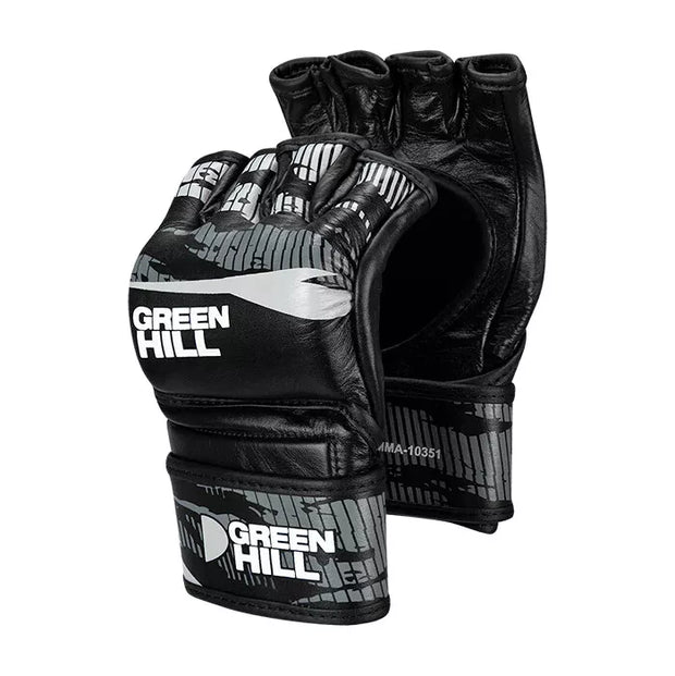 MMA Gloves – Genuine Leather Grappling, Kickboxing, Training & Sparring Fight Gloves
