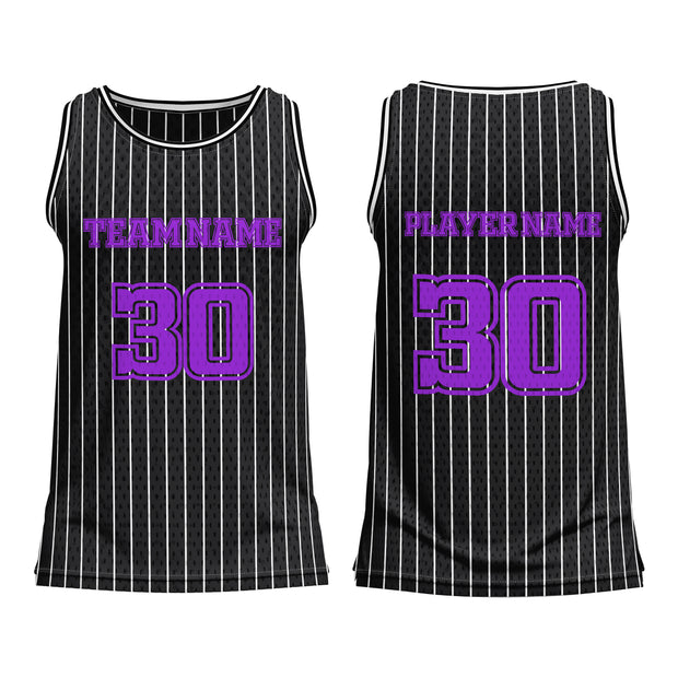 Basketball Jerseys – Striped Custom Logos & Team Colors
