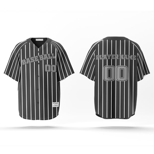 Baseball Jerseys – Pinstriped Custom Colors, Logos & Printing