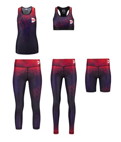 ADRIANA Ladies 5-Piece Fitness Set – High-Quality Spandex Polyester Blend Gym Wear