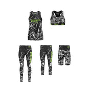 JADE Ladies 5-Piece Fitness Set – High-Quality Spandex Polyester Blend Gym Wear