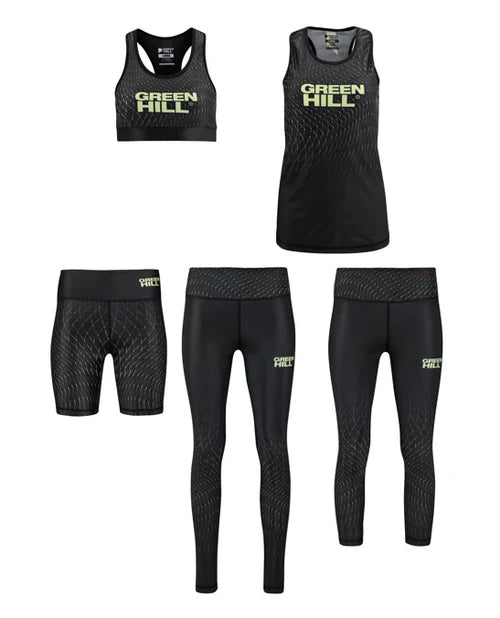 SOPHIA Ladies 5-Piece Fitness Set – High-Quality Spandex Polyester Blend Gym Wear