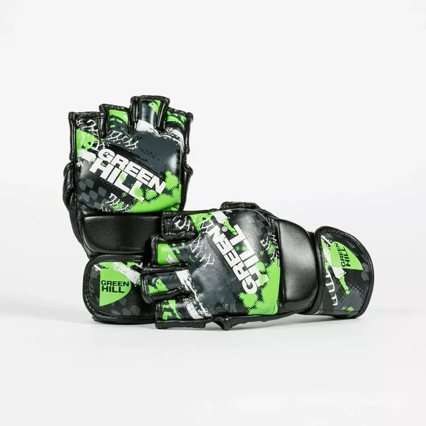 GAMA STRIKE MMA Grappling Gloves – Genuine Leather for Training & Sparring