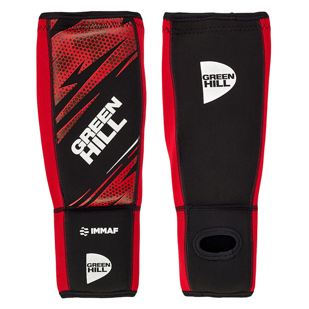 Shin Instep Pad MMA IMMAF-Approved Lightweight Elasticated Polyester Fabric