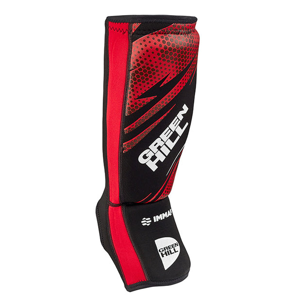 Shin Instep Pad MMA IMMAF-Approved Lightweight Elasticated Polyester Fabric