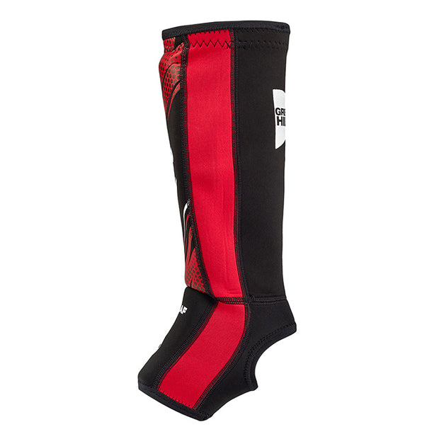 Shin Instep Pad MMA IMMAF-Approved Lightweight Elasticated Polyester Fabric
