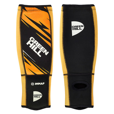 Shin Instep Pad MMA IMMAF-Approved Lightweight Elasticated Polyester Fabric