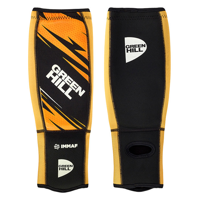 Shin Instep Pad MMA IMMAF-Approved Lightweight Elasticated Polyester Fabric