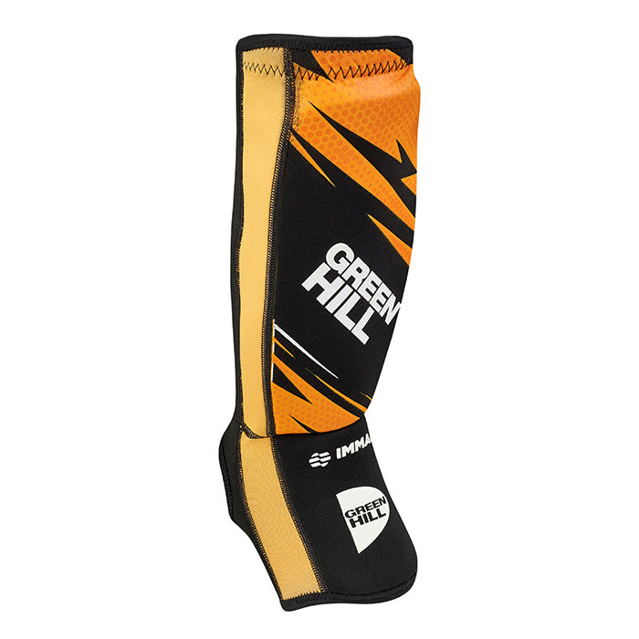 Shin Instep Pad MMA IMMAF-Approved Lightweight Elasticated Polyester Fabric
