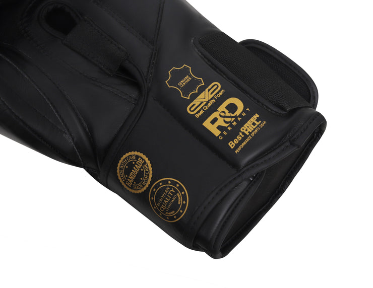 POWER PADDED Boxing Gloves – Premium-Quality Genuine Leather for Kickboxing and Sparring