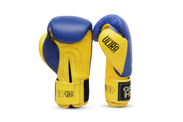 ULTRA Boxing Gloves – Professional Quality, Premium Genuine Leather with Superior Anti-Shock Padding