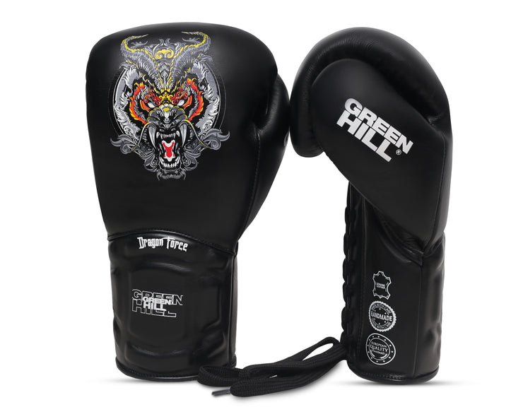 DRAGON FORCE Boxing Gloves – High-Quality Genuine Leather for Training, Punching & Sparring