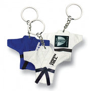 Judo Kimono Keyring – Traditional Rice Weave, 100% Cotton Miniature Design