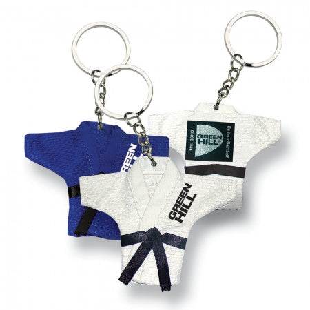 Judo Kimono Keyring – Traditional Rice Weave, 100% Cotton Miniature Design
