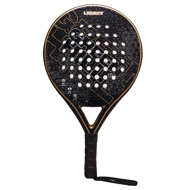 ROUND Premium LEGACY Paddle Racket - 3K Carbon Face & EVA EV30 Core