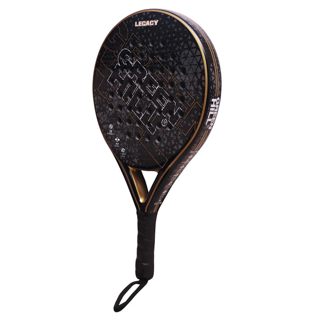 ROUND Premium LEGACY Paddle Racket - 3K Carbon Face & EVA EV30 Core