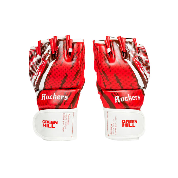 ROCKERS MMA Grappling Gloves – Genuine Leather for Training & Sparring
