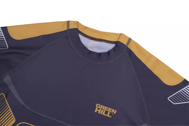 IMMAF Approved MMA Rash Guard – Half Sleeves, Premium Quality Lycra Polyester