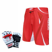 Boxing MMA Gloves BLOODBATH + MMA Shorts IMMAF