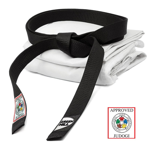 IJF-Approved Judo BELT – 100% Cotton, High-Quality Black Belt for Competition