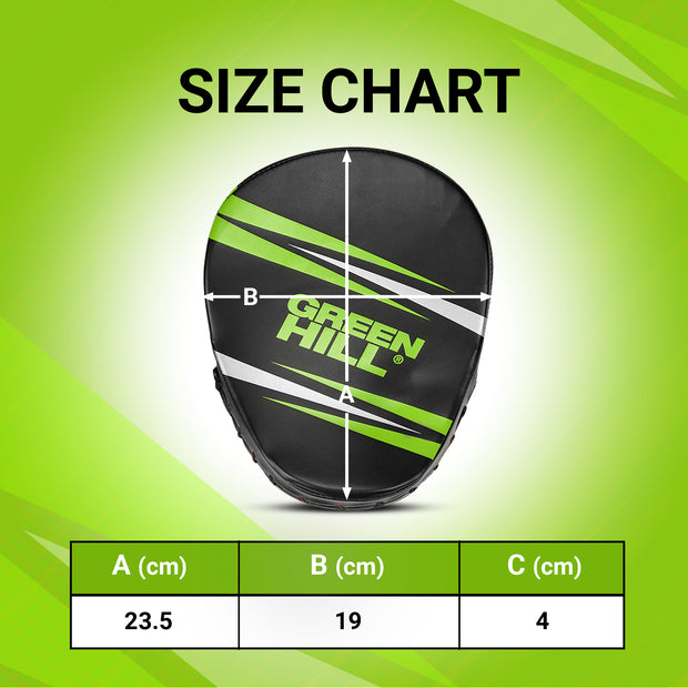 TEK-7 Focus Mitts – Curved Design with GEL-X Shock Absorbent Padding in Artificial Leather